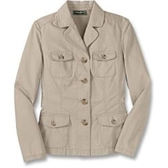 Eddie Bauer Jackets & Coats Eddie Bauer Safari Jacket Cream Size 2